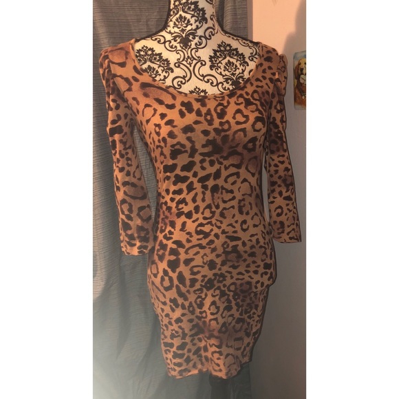 tight leopard print dress